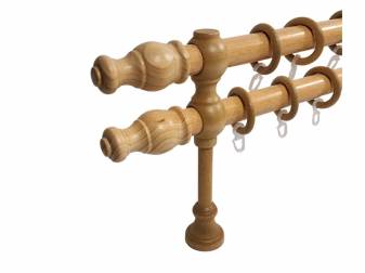 galerie 28 mm  NORVEGIA lemn pin, simpla si dubla