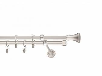 LA MASURA - galerie 19 mm Ø ITALIA, capete ASTI în 2 culori, simpla, dubla si tavan clona