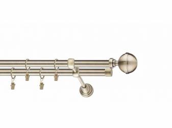 LA MASURA - galerie 19 mm Ø ITALIA, capete NAPOLI în 2 culori, simpla si dubla