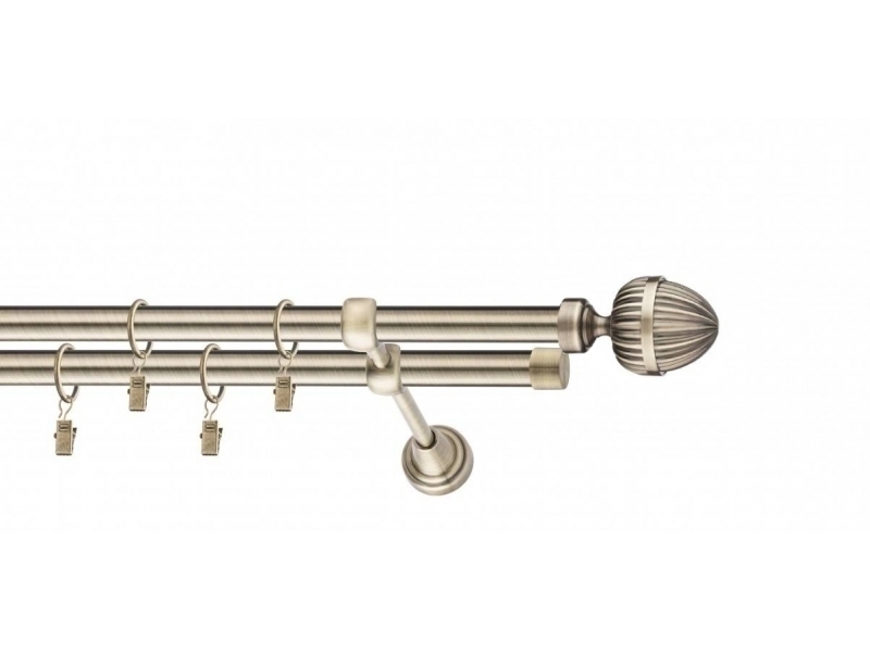 LA MASURA - galerie 19 mm Ø ITALIA, capete SORANO în 2 culori, simpla si dubla