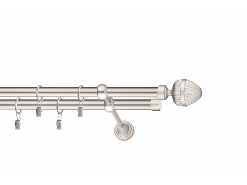 LA MASURA - galerie 19 mm Ø ITALIA, capete SORANO în 2 culori, simpla si dubla